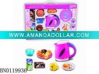Wholesale B/O water jug and food play set w/ light & music