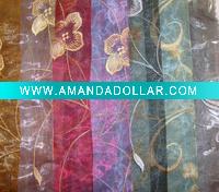 Wholesale Embroideried Voile Window Curtain