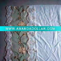 embroidered organza curtain