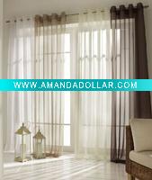 Wholesale voile curtain with eyelet