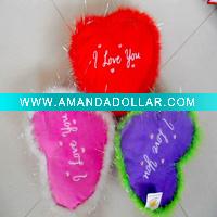 Wholesale Plush heart cushion &plush and stuffed heart pillow&Valentine 's gifts