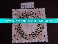 embroidered cushion cover