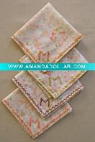 Wholesale graceful 100% cotton embroidery ladies' handkerchiefs