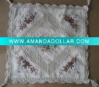 Wholesale ribbon embroidery cushion cover