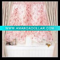 100%polyester printed kitchen curtain