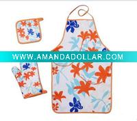 Wholesale Apron+glove+pot holder