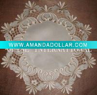 elegant embroidered tablemat