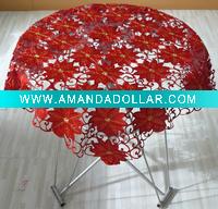 Wholesale cutting floral table cloth