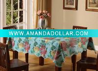 Wholesale vinyl surface with flannel/non-woven backing tablecloth