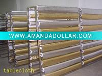 embossed metallic PVC tablecloth