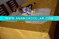 Damask table linen