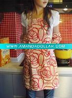 Wholesale latest ladies fashion polyester apron set