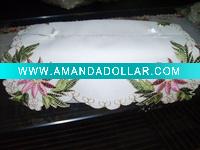 Wholesale 100%Ployester tissue box cover