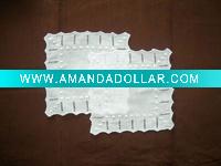 hand hemstitch linen coaster