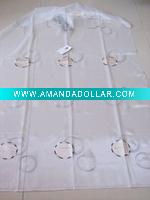 Organza embroidered curtains