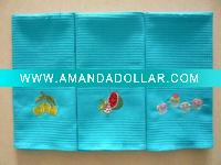 Wholesale 100% cotton waffle embroider tea towel