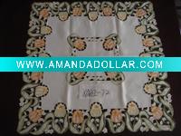Wholesale embroidery floral table cloth