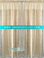 Wholesale Organza with embroidery Windown Curtain