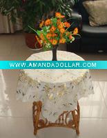 Wholesale Round embroidery table fabirc