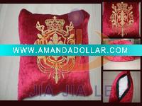 Wholesale Nice golden embroidery cushion promotion