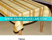 PVC Table Cloth with Non-woven / Flannel Back/plastic table cloth