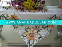 embroidered cutwork table cloth