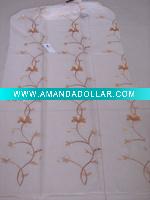 Organza embroidered curtains
