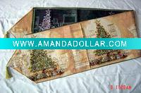 christmas jacquard table runner polyester and cotton table runner