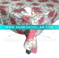 100% Polyester printed table cloth