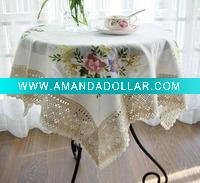 hand embroidery table cloth