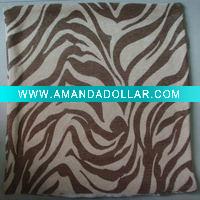 Wholesale zebra Chenille Cushion cover
