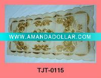 Wholesale New desigh with embroidered flower tablecloth
