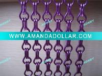 Wholesale Violet Color Aluminium Chain Curtain for Decoration