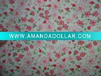 Wholesale flower printed cotton fabric for sheet