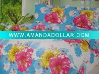 printed floral cotton bed sheet