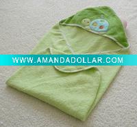 100% cotton kids hooded towel
