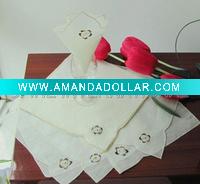 Wholesale beautiful machine embroidery table napkins