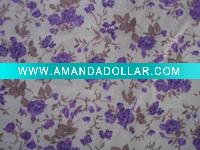 Wholesale flower printed cotton fabric for sheet