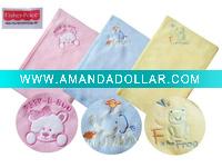 Wholesale Soft Baby Blanket with Solid Color and Embroidery