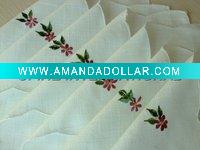 Wholesale beautiful machine embroidery table napkins