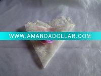 Wholesale Flocking organza table napkin(ON-009)