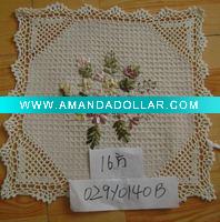 Wholesale ribbon embroidery doily