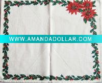 Wholesale 100% Polyester spun printed napkin