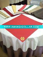 embroider visa table napkin