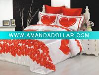 satin silk valentine bedsheet