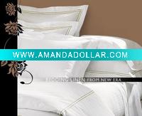 100% cotton plain ,jacquard, striped pillow case