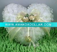 Wholesale wedding accessories,ring pillow ,for bridal and bridegroom,2010 newest model