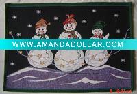 Wholesale Christmas jacquard door mat,anti-slip floor mat, jacquard mat