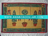 kitchen rug christmas jacquard doormat polyester and cotton floor mat home textile