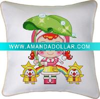 Wholesale cross stitch pillow -- kz074 cross stitch artwork,hand embroidery